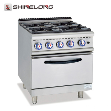 High quality 700 Series Gas Range With 4-Burner And Electric Oven large cooking equipment